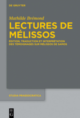 Lectures de Mélissos - Mathilde Brémond
