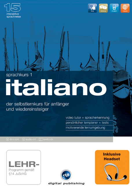 Sprachkurs 1 Italiano + Headset