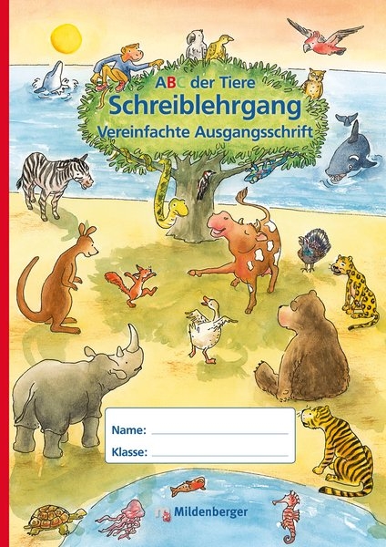 ABC der Tiere &ndash; Schreiblehrgang VA in Sammelmappe, Erstausgabe - 