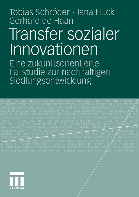 Transfer sozialer Innovationen - Tobias Schröder, Jana Huck, Gerhard de Haan