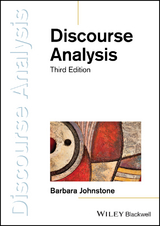 Discourse Analysis -  Barbara Johnstone