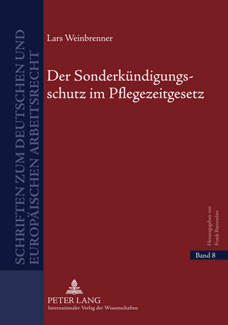 Der Sonderkuendigungsschutz im Pflegezeitgesetz