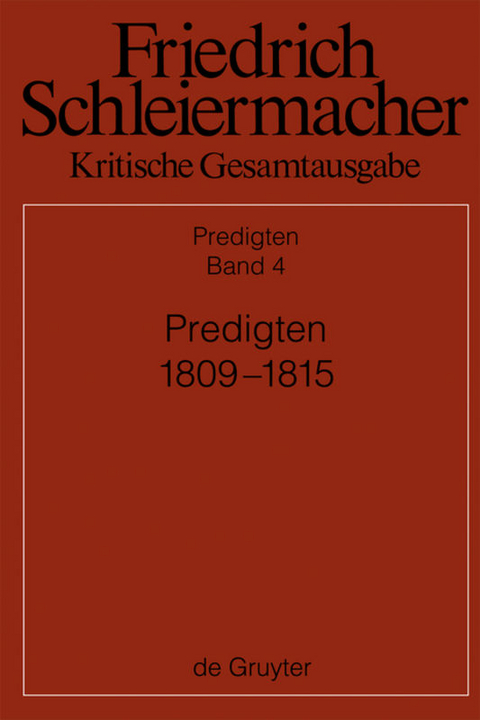 Predigten 1809-1815 - 