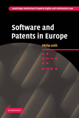 Software and Patents in Europe - Philip Leith