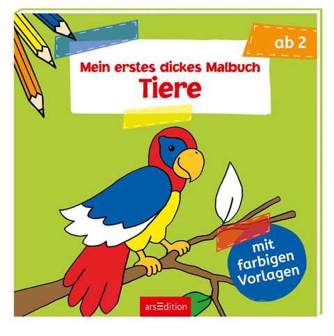 Mein erstes buntes Malbuch ab 2 &ndash; Tiere