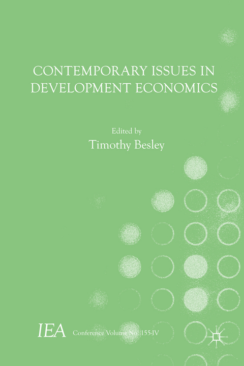 Contemporary Issues in Development Economics - Timothy Besley