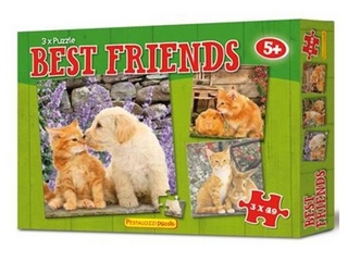 3 x Puzzle Best Friends (3 x 49 Teile)