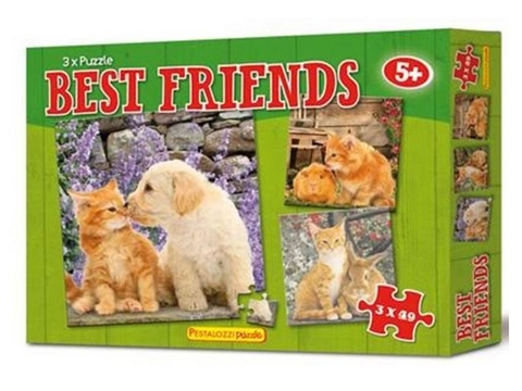 3 x Puzzle Best Friends (3 x 49 Teile)