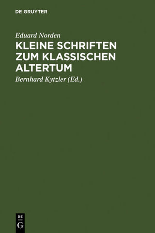 Kleine Schriften zum klassischen Altertum