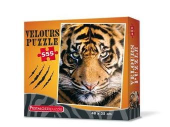 Velours-Puzzle Tiger