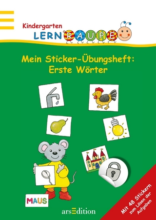 Lernraupe - Mein Sticker-Übungsheft Erste Wörter