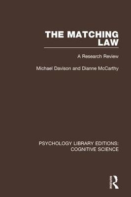 The Matching Law - Michael Davison, Dianne McCarthy
