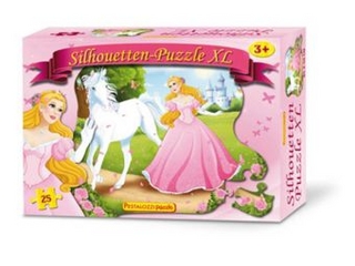Silhouetten-Puzzle Prinzessin