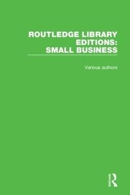 Routledge Library Editions: Small Business -  Various authors