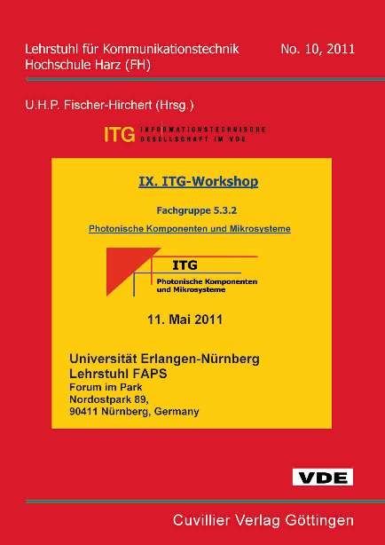 IX. ITG &ndash; Workshop - Fachgruppe 5.3.2 - 