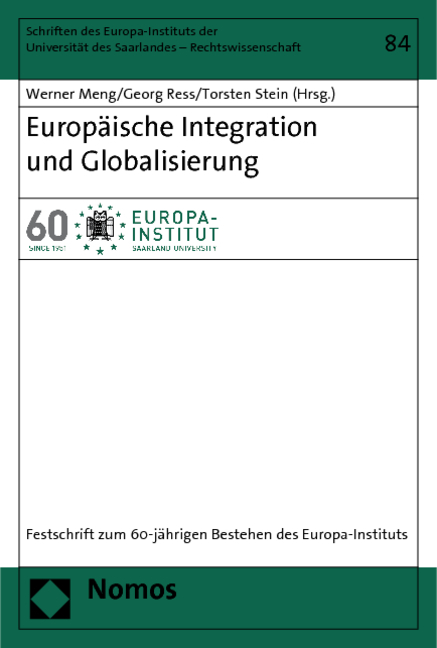 Europ&auml;ische Integration und Globalisierung - 