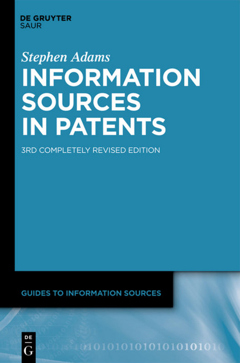Information Sources in Patents - Stephen Adams