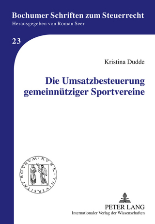 Die Umsatzbesteuerung gemeinnuetziger Sportvereine