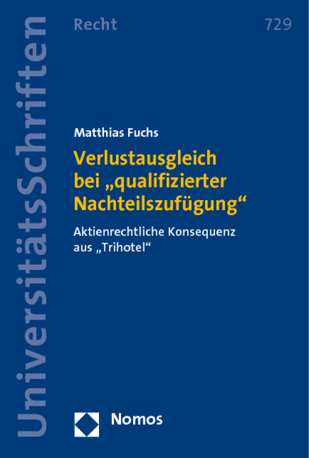 Verlustausgleich bei "qualifizierter Nachteilszuf&uuml;gung" - Matthias Fuchs