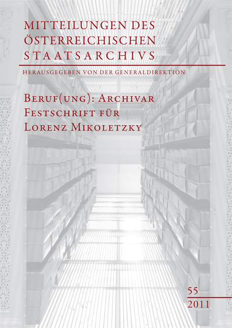 Beruf(ung): Archivar - 
