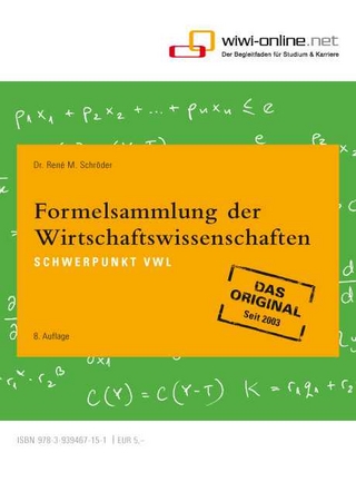 Formelsammlung der Wirtschaftswissenschaften