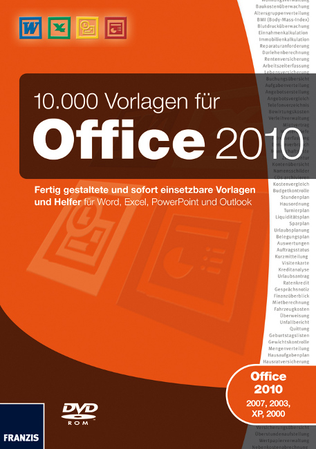 10.000 Vorlagen f&uuml;r Office 2010