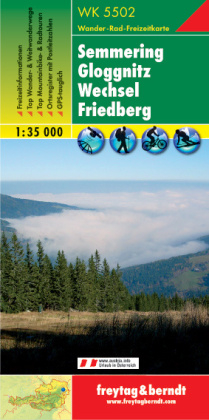 WK 5502 Semmering - Gloggnitz - Wechsel - Friedberg, Wanderkarte 1:35.000