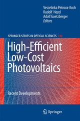 High-Efficient Low-Cost Photovoltaics - 
