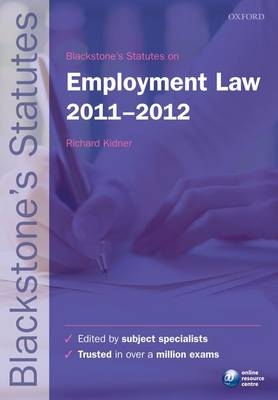 Blackstone's Statutes on Employment Law - 