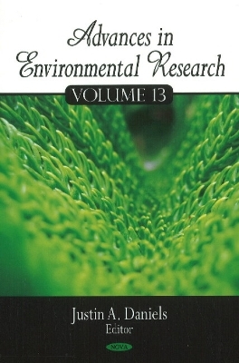 Advances in Environmental Research - 