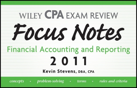 Wiley CPA Examination Review Focus Notes - Kevin Stevens