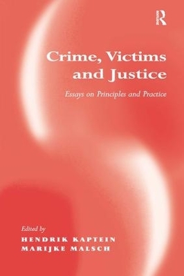 Crime, Victims and Justice - Marijke Malsch