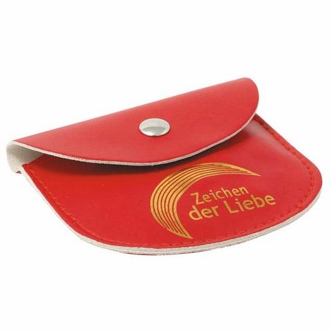 Rosenkranz mit Tasche "Zeichen der Liebe" - rot