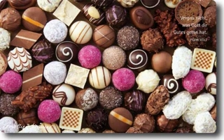 Vesperbrettchen / Frühstücksbrettchen Pralinen