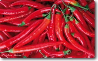 Vesperbrettchen / Frühstücksbrettchen Peperoni