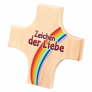 Holzkreuz Zeichen der Liebe