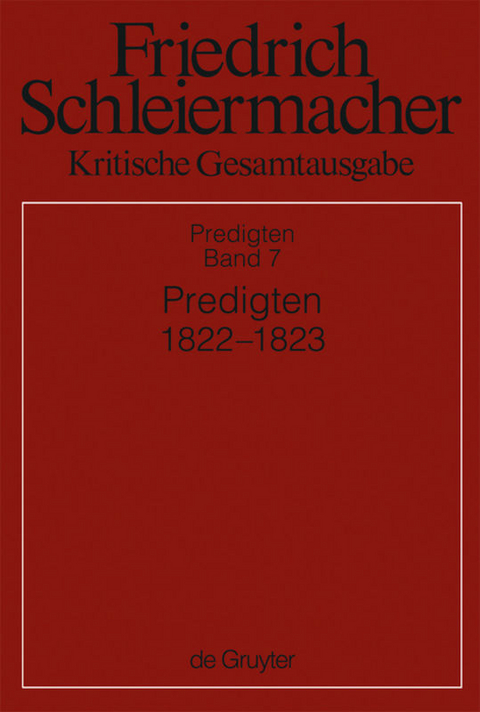 Predigten 1822-1823 - 