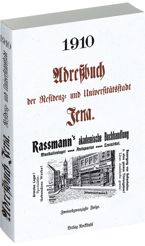 Adre&szlig;buch Einwohnerbuch der Residenz- und Universit&auml;tsstadt JENA 1910 in TH&Uuml;RINGEN - 