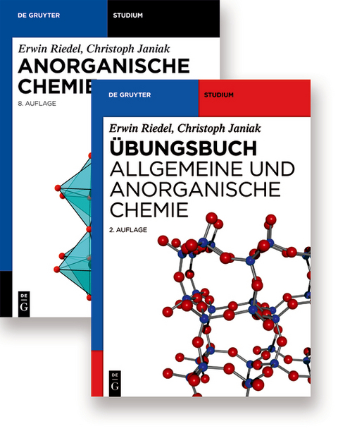 Kombi Anorganische Chemie, 8.A. und &Uuml;bungsbuch Allgemeine und Anorganische Chemie 2.A. - Erwin Riedel, Christoph Janiak