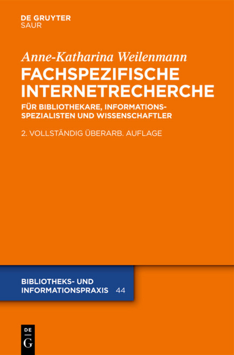 Fachspezifische Internetrecherche - Anne-Katharina Weilenmann