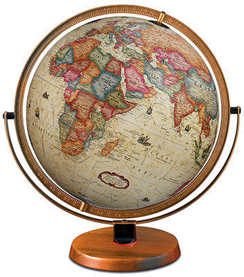 40cm Scanglobe Attach&eacute; antique