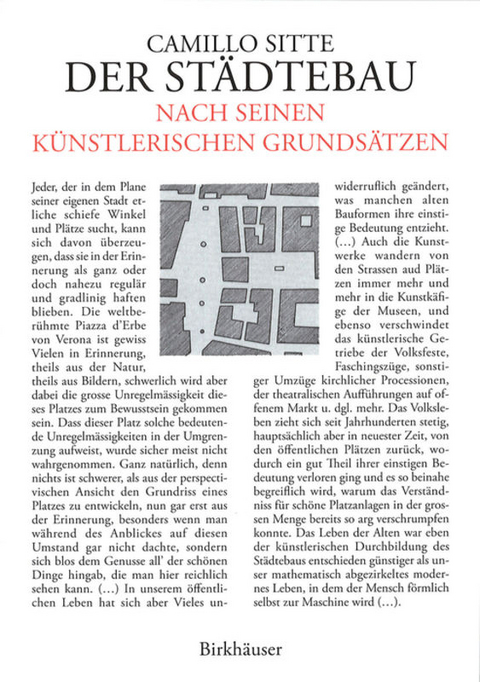 Der St&auml;dtebau nach seinen k&uuml;nstlerischen Grunds&auml;tzen - Camillo Sitte
