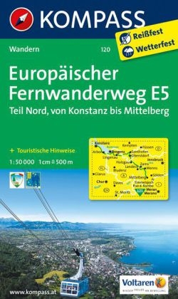 Europ&auml;ischer Fernwanderweg E5 - Teil Nord Konstanz /Mittelberg (Pitztal)