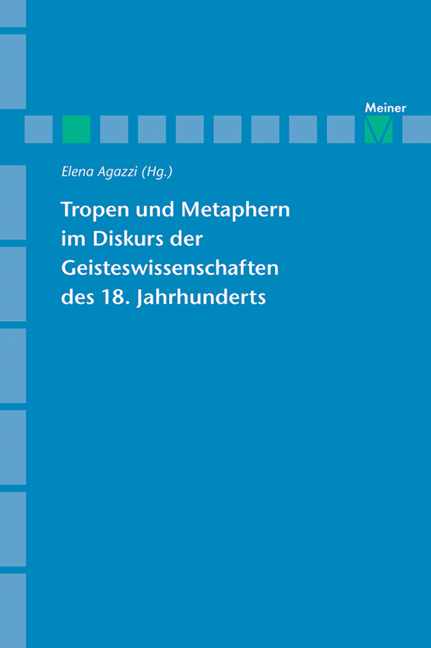 Tropen und Metaphern im Gelehrtendiskurs des 18. Jahrhunderts - 