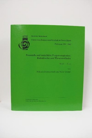 Daten zum Bodenwasserhaushalt in Deutschland Zeitraum 1951-1980. Potentielle und tatsächliche Evapotranspiration, Bodenfeuchte und Wasserstressindex / Gras