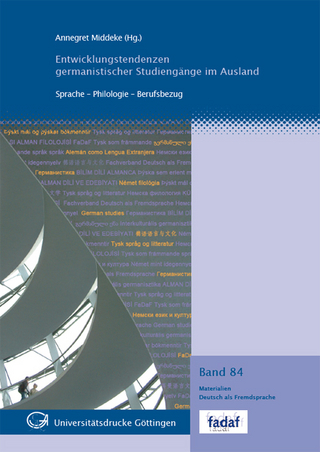 Entwicklungstendenzen germanistischer Studiengänge im Ausland