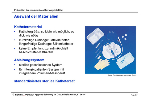 Pr&auml;vention der nosokomialen Harnwegsinfektion