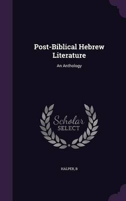 Post-Biblical Hebrew Literature