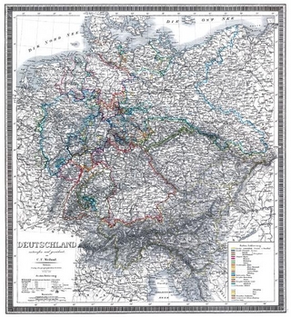 Historische Karte: Deutschland 1865 (Plano)