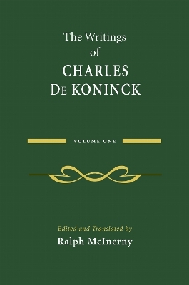 The Writings of Charles De Koninck